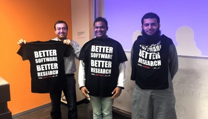 Dr. Emiliano Ippoliti (Forschungszentrum Jülich), Dr. Prajwal Nandekar (HITS Heidelberg), Mr. Mohammed Khaled Tumbi (University of Nottingham); Photo taken by Prof. Charles Laughton