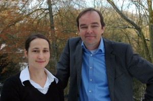 Pia Grzesiak und Volker Stollorz (HITS)