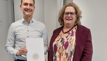 HITS Junior Group Leader Fabian Schneider receives his Venia Legendi