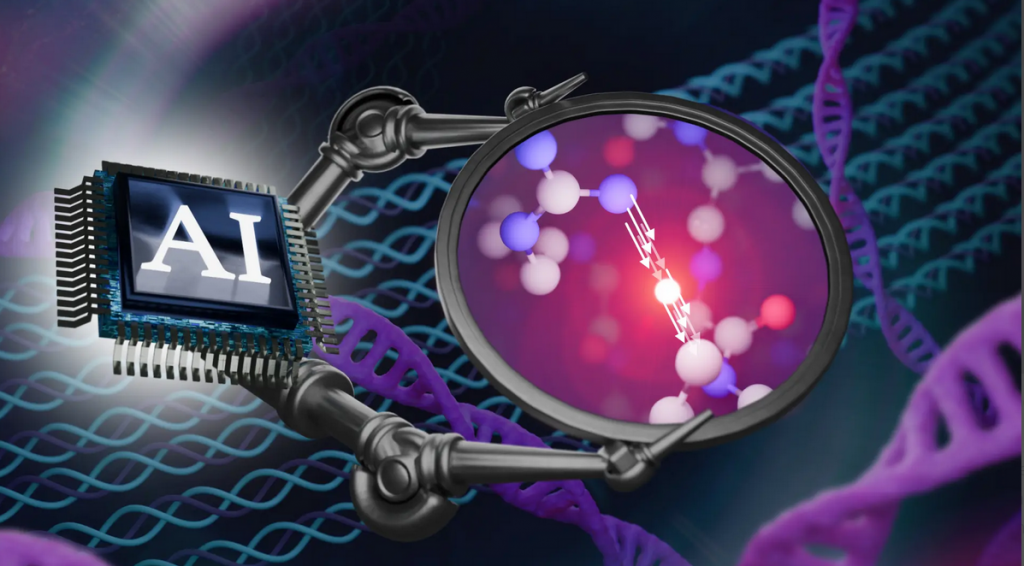 Using a new method based on artificial intelligence, researchers can now simulate complex molecular reactions while also accounting for changes in chemical bonds.
